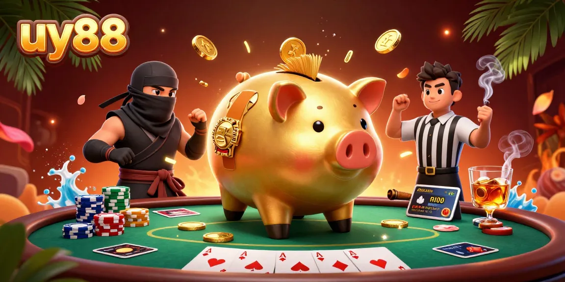 Experience thrilling gameplay at uy88 with dynamic scene featuring engaging casino elements and characters.