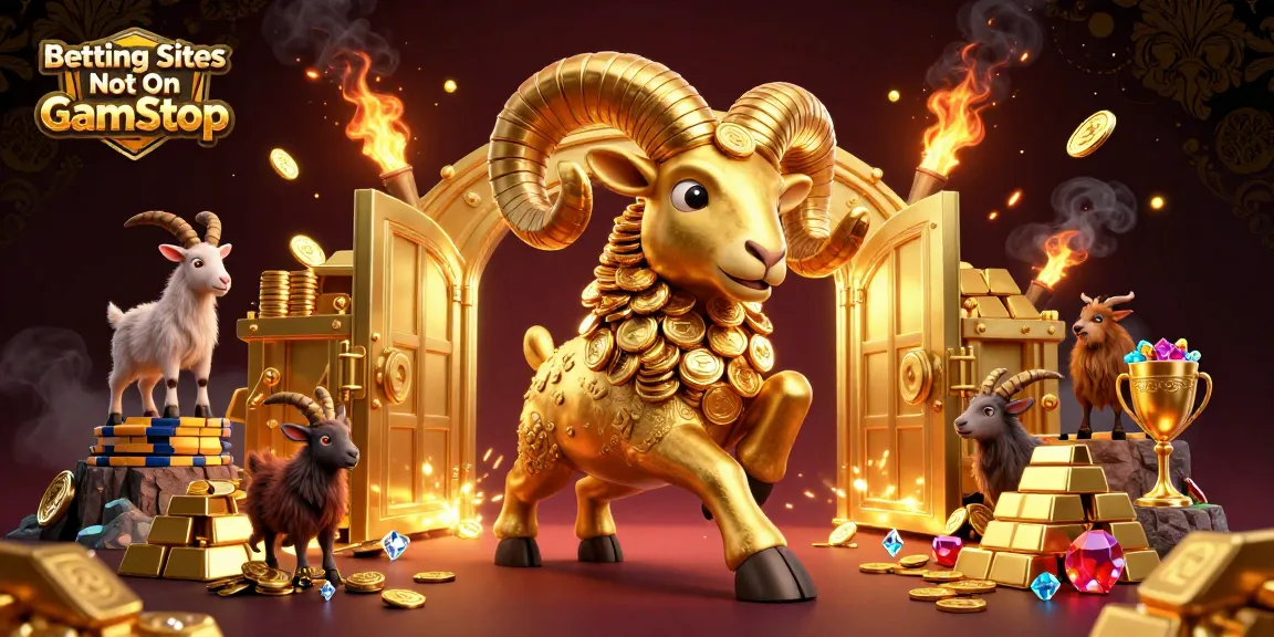 Engage with Betting Sites Not On GamStop in a vibrant and dynamic 3D illustration of winning chances.